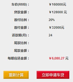 汽车金融利息是多少
