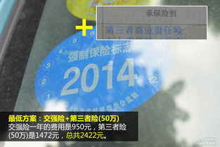 汽车只买交强险多少钱