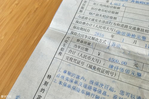 汽车保险车船税多少